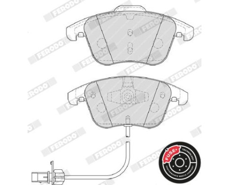 Brake Pad Set, disc brake PREMIER ECO FRICTION FDB4045 Ferodo, Image 6