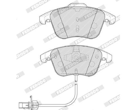Brake Pad Set, disc brake PREMIER ECO FRICTION FDB4045 Ferodo, Image 6