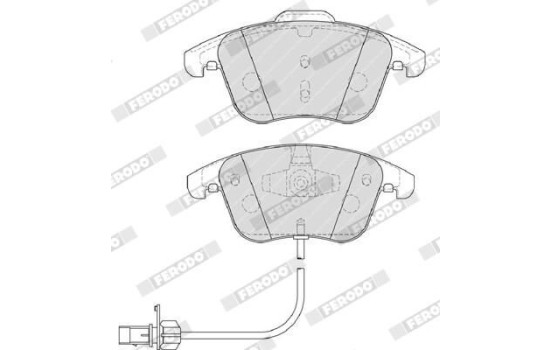 Brake Pad Set, disc brake PREMIER ECO FRICTION FDB4045 Ferodo, Image 6