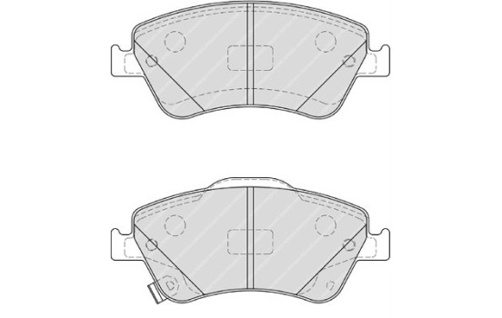 Brake Pad Set, disc brake PREMIER ECO FRICTION FDB4046 Ferodo, Image 2