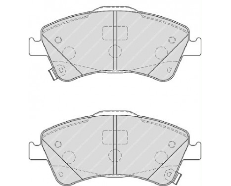 Brake Pad Set, disc brake PREMIER ECO FRICTION FDB4047 Ferodo, Image 2