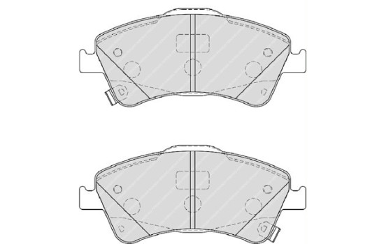 Brake Pad Set, disc brake PREMIER ECO FRICTION FDB4047 Ferodo, Image 2