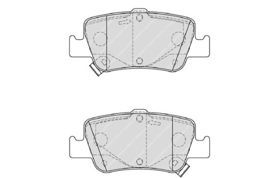Brake Pad Set, disc brake PREMIER ECO FRICTION FDB4048 Ferodo, Image 2