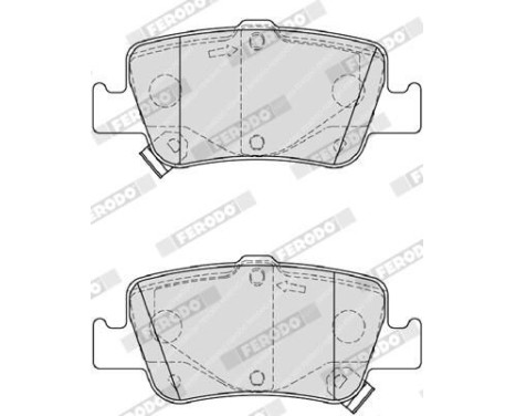Brake Pad Set, disc brake PREMIER ECO FRICTION FDB4048 Ferodo, Image 5