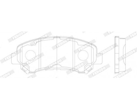 Brake Pad Set, disc brake PREMIER ECO FRICTION FDB4051 Ferodo, Image 2