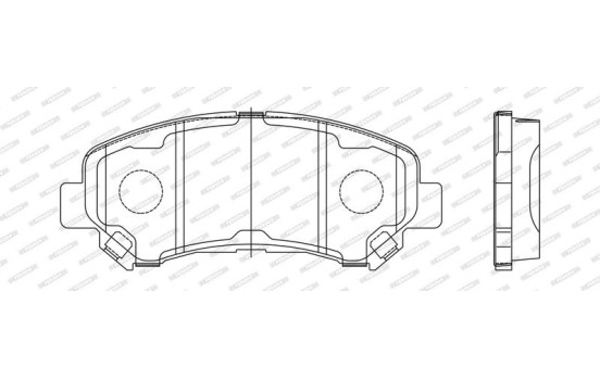 Brake Pad Set, disc brake PREMIER ECO FRICTION FDB4051 Ferodo, Image 3