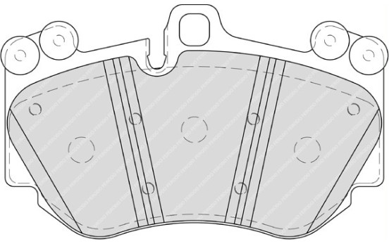 Brake Pad Set, disc brake PREMIER ECO FRICTION FDB4056 Ferodo, Image 2
