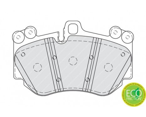 Brake Pad Set, disc brake PREMIER ECO FRICTION FDB4056 Ferodo, Image 3