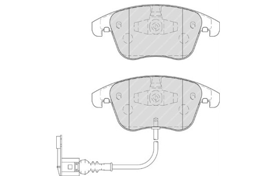 Brake Pad Set, disc brake PREMIER ECO FRICTION FDB4057 Ferodo, Image 2