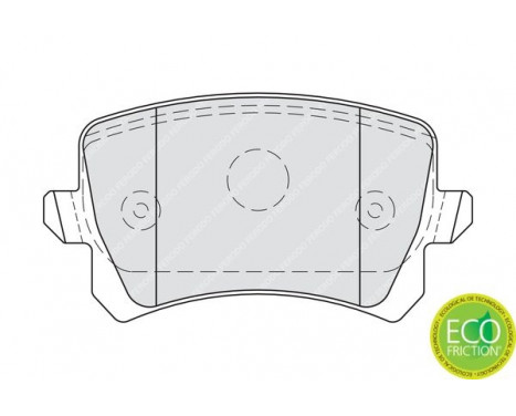 Brake Pad Set, disc brake PREMIER ECO FRICTION FDB4058 Ferodo, Image 2