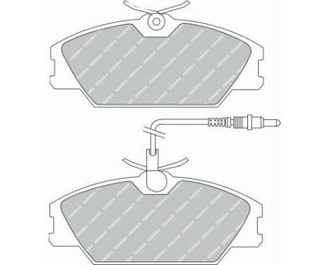 Brake Pad Set, disc brake PREMIER ECO FRICTION FDB406 Ferodo, Image 2