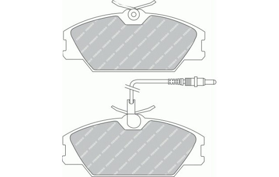 Brake Pad Set, disc brake PREMIER ECO FRICTION FDB406 Ferodo, Image 2