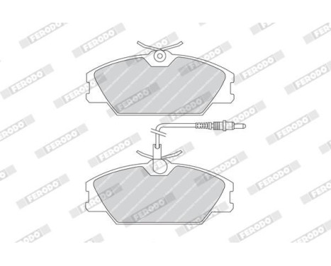 Brake Pad Set, disc brake PREMIER ECO FRICTION FDB406 Ferodo, Image 4