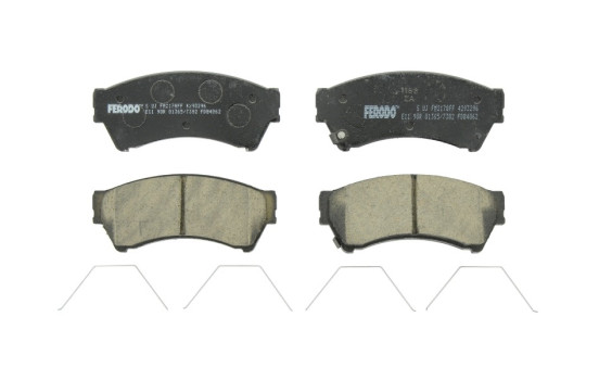 Brake Pad Set, disc brake PREMIER ECO FRICTION FDB4062 Ferodo