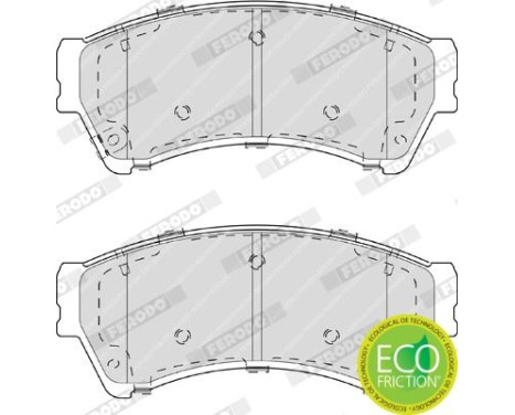 Brake Pad Set, disc brake PREMIER ECO FRICTION FDB4062 Ferodo, Image 4