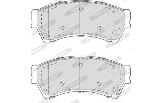 Brake Pad Set, disc brake PREMIER ECO FRICTION FDB4062 Ferodo, Image 4