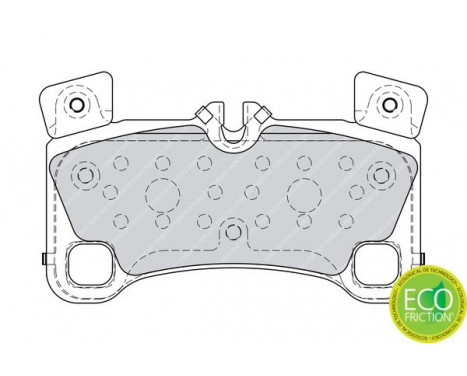 Brake Pad Set, disc brake PREMIER ECO FRICTION FDB4065 Ferodo, Image 4