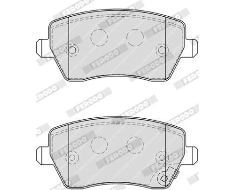 Brake Pad Set, disc brake PREMIER ECO FRICTION FDB4069 Ferodo, Image 5