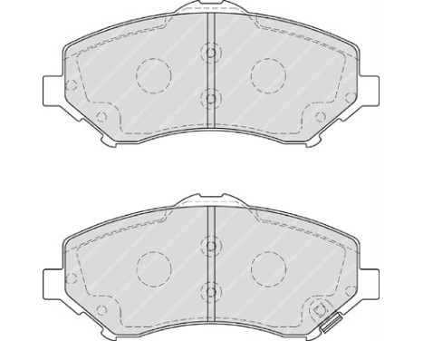 Brake Pad Set, disc brake PREMIER ECO FRICTION FDB4074 Ferodo, Image 2