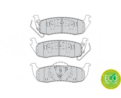 Brake Pad Set, disc brake PREMIER ECO FRICTION FDB4075 Ferodo, Image 4