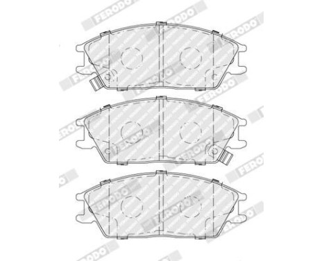 Brake Pad Set, disc brake PREMIER ECO FRICTION FDB4076 Ferodo, Image 4