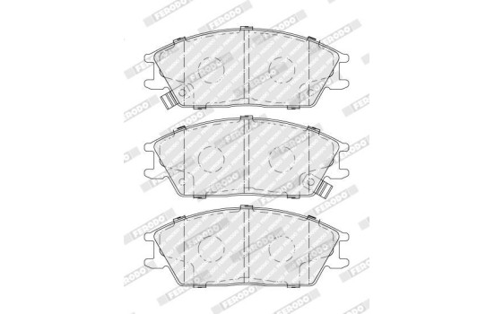 Brake Pad Set, disc brake PREMIER ECO FRICTION FDB4076 Ferodo, Image 4