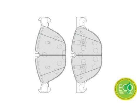 Brake Pad Set, disc brake PREMIER ECO FRICTION FDB4079 Ferodo, Image 3