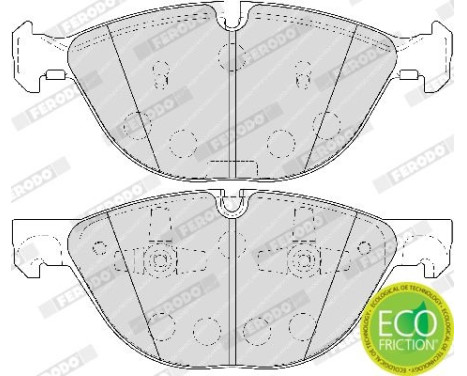 Brake Pad Set, disc brake PREMIER ECO FRICTION FDB4079 Ferodo, Image 5