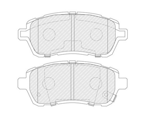 Brake Pad Set, disc brake PREMIER ECO FRICTION FDB4110 Ferodo, Image 4