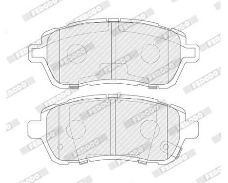 Brake Pad Set, disc brake PREMIER ECO FRICTION FDB4110 Ferodo, Image 4