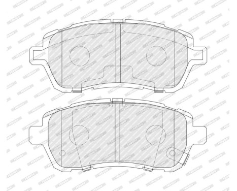 Brake Pad Set, disc brake PREMIER ECO FRICTION FDB4110 Ferodo, Image 4