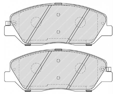 Brake Pad Set, disc brake PREMIER ECO FRICTION FDB4111 Ferodo, Image 2