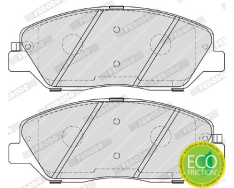 Brake Pad Set, disc brake PREMIER ECO FRICTION FDB4111 Ferodo, Image 5