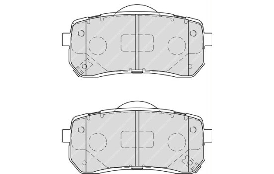 Brake Pad Set, disc brake PREMIER ECO FRICTION FDB4114 Ferodo, Image 2