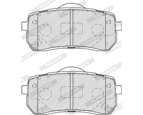Brake Pad Set, disc brake PREMIER ECO FRICTION FDB4114 Ferodo, Image 5