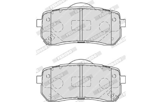 Brake Pad Set, disc brake PREMIER ECO FRICTION FDB4114 Ferodo, Image 5