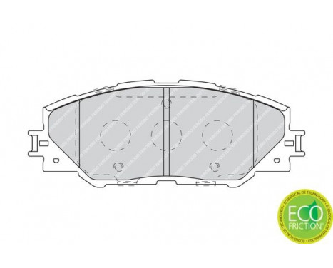 Brake Pad Set, disc brake PREMIER ECO FRICTION FDB4136 Ferodo, Image 3