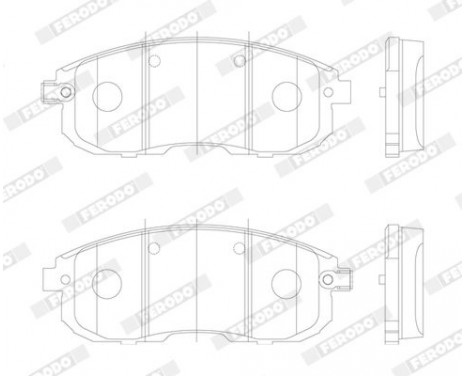 Brake Pad Set, disc brake PREMIER ECO FRICTION FDB4148 Ferodo, Image 2