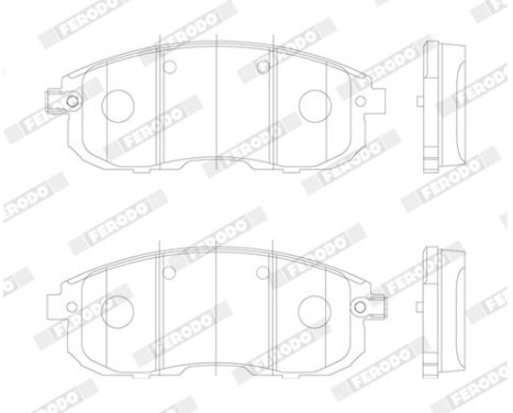 Brake Pad Set, disc brake PREMIER ECO FRICTION FDB4148 Ferodo, Image 3