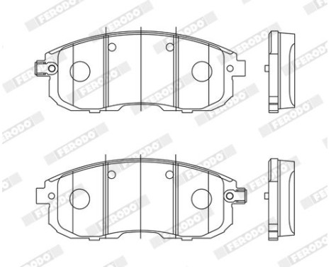 Brake Pad Set, disc brake PREMIER ECO FRICTION FDB4148 Ferodo, Image 3