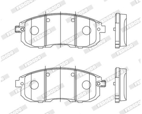 Brake Pad Set, disc brake PREMIER ECO FRICTION FDB4148 Ferodo, Image 3