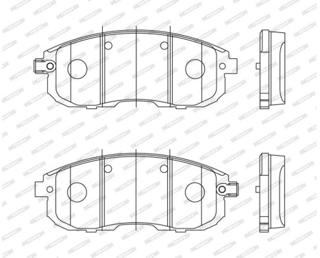 Brake Pad Set, disc brake PREMIER ECO FRICTION FDB4148 Ferodo, Image 3