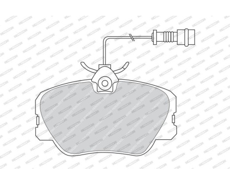 Brake Pad Set, disc brake PREMIER ECO FRICTION FDB415 Ferodo, Image 3