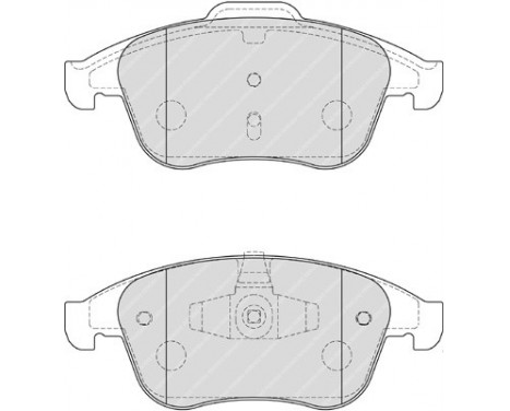 Brake Pad Set, disc brake PREMIER ECO FRICTION FDB4181 Ferodo, Image 2