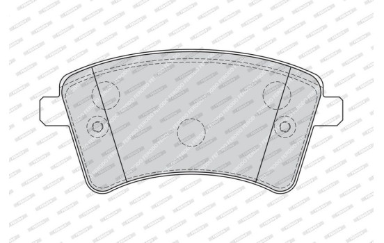 Brake Pad Set, disc brake PREMIER ECO FRICTION FDB4185 Ferodo, Image 4