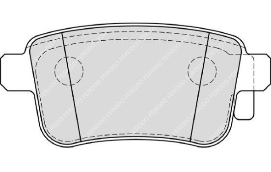 Brake Pad Set, disc brake PREMIER ECO FRICTION FDB4186 Ferodo, Image 2