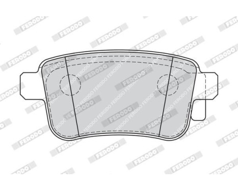 Brake Pad Set, disc brake PREMIER ECO FRICTION FDB4186 Ferodo, Image 4