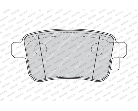 Brake Pad Set, disc brake PREMIER ECO FRICTION FDB4186 Ferodo, Image 4