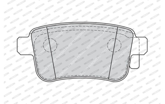 Brake Pad Set, disc brake PREMIER ECO FRICTION FDB4186 Ferodo, Image 4