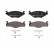 Brake Pad Set, disc brake PREMIER ECO FRICTION FDB419 Ferodo